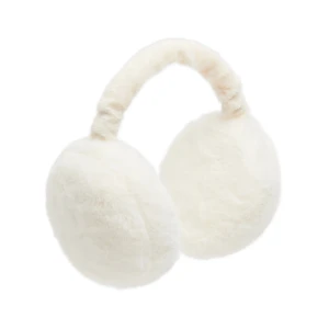 Cropp - Kremowe pluszowe nauszniki z regulacją - kremowy