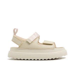 Cropp - Kremowe sandały z zapięciem na rzepy - kremowy