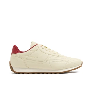 Cropp - Kremowe sneakersy z imitacji skóry - kremowy