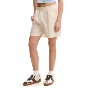 Cropp - Kremowe szorty w delikatną kratkę - kremowy