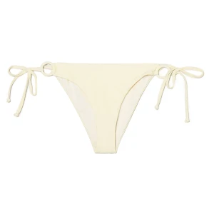 Cropp - Kremowy dół od bikini z wiązaniem - kremowy
