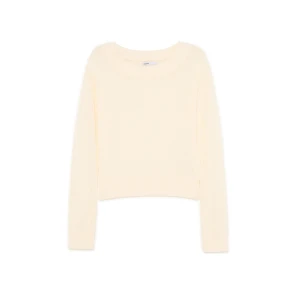 Cropp - Kremowy sweter boxy - kremowy