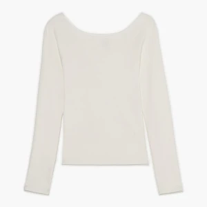 Cropp - Kremowy sweter z odkrytymi ramionami - kremowy