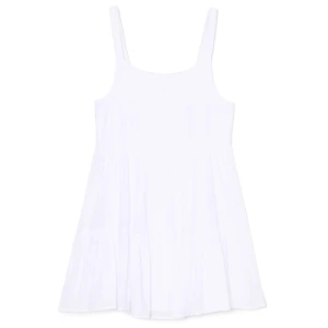 Cropp - Krepowana biała sukienka - biały