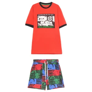 Cropp - Krótka dwuczęściowa piżama Rick and Morty - czerwony