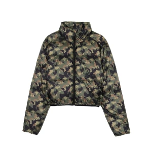 Cropp - Krótka kurtka puffer moro - wielobarwny