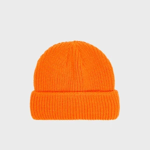 Cropp - Krótka pomarańczowa czapka beanie - pomarańczowy