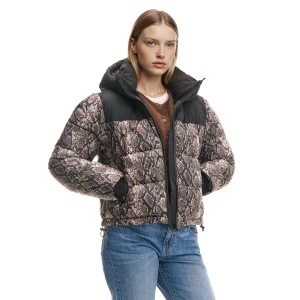 Cropp - Kurtka puffer z odpinanym kapturem - wielobarwny