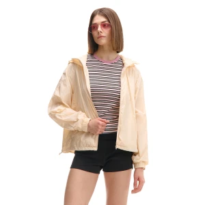 Cropp - Lekka beżowa kurtka z kapturem - kremowy