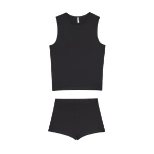 Cropp - Lekka czarna piżama z wiskozą - czarny