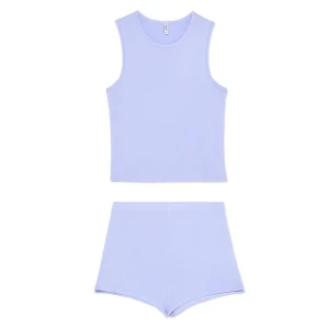 Cropp - Lekka piżama z wiskozą - niebieski