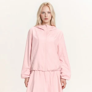 Cropp - Lekka różowa kurtka z kapturem - różowy
