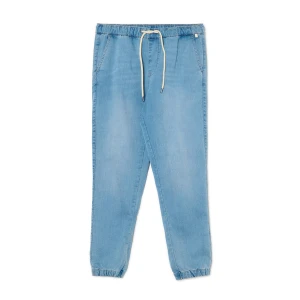 Cropp - Lekkie jeansowe joggery - niebieski