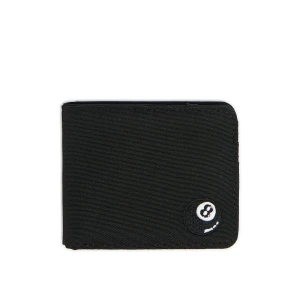 Cropp - Mały czarny portfel z naszywką - czarny