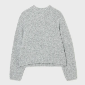 Cropp - Melanżowy szary sweter z domieszką wełny - jasny szary