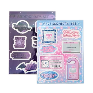 Cropp - Naklejki do książki - fioletowy