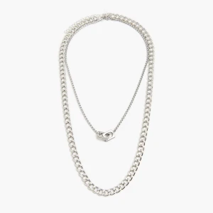 Cropp - Naszyjnik z zawieszką - srebrny