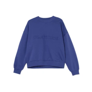 Cropp - Niebieska bluza z aplikacją - fioletowy
