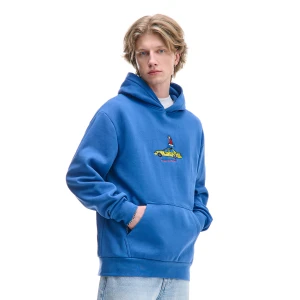 Cropp - Niebieska bluza z motywem gołębia - niebieski