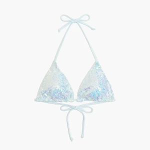 Cropp - Niebieska góra od bikini z cekinami - niebieski