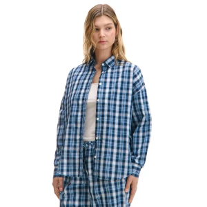 Cropp - Niebieska koszula w kratę - granatowy