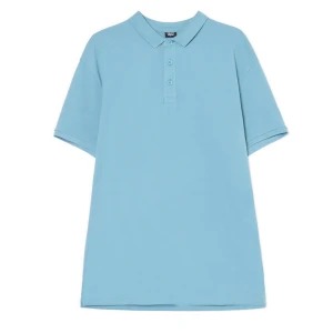 Cropp - Niebieska koszulka polo - niebieski
