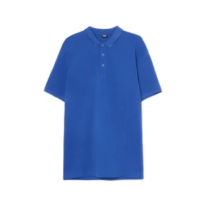 Cropp - Niebieska koszulka polo - niebieski