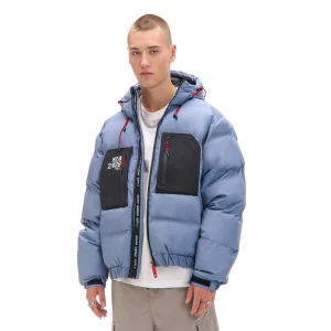 Cropp - Niebieska pikowana kurtka puffer - surowy granatowy