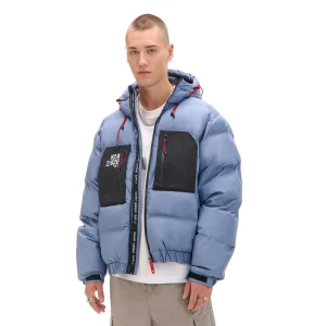Cropp - Niebieska pikowana kurtka puffer - surowy granatowy