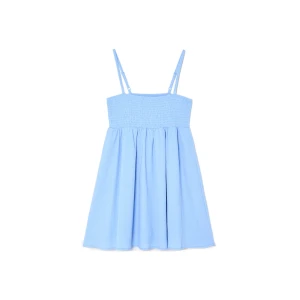 Cropp - Niebieska sukienka babydoll - błękitny