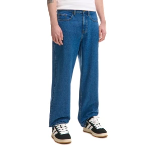 Cropp - Niebieskie jeansy baggy - niebieski