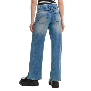 Cropp - Niebieskie jeansy baggy - niebieski