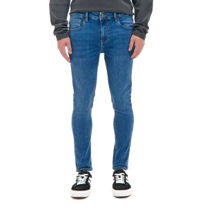 Cropp - Niebieskie jeansy skinny - niebieski