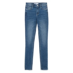 Cropp - Niebieskie jeansy skinny TALL - granatowy