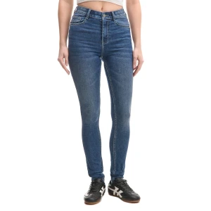Cropp - Niebieskie jeansy skinny TALL - granatowy
