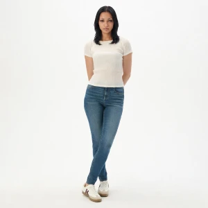 Cropp - Niebieskie jeansy skinny TALL - niebieski