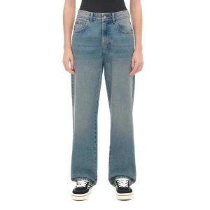 Cropp - Niebieskie jeansy straight PETITE - niebieski