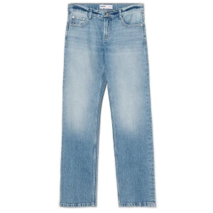 Cropp - Niebieskie jeansy straight slim vintage - niebieski