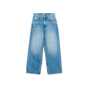 Cropp - Niebieskie jeansy super baggy - niebieski