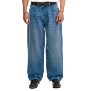 Cropp - Niebieskie jeansy super baggy - niebieski