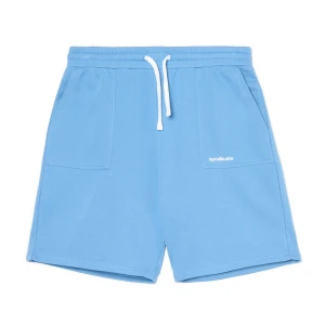 Cropp - Niebieskie spodenki z dużymi kieszeniami - surowy granatowy