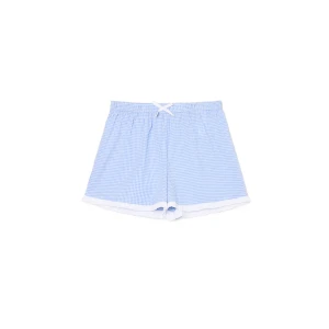 Cropp - Niebieskie szorty w kratę - niebieski