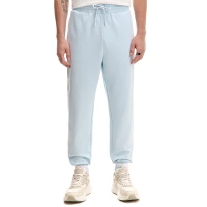 Cropp - Niebiesko-białe dresowe joggery - błękitny