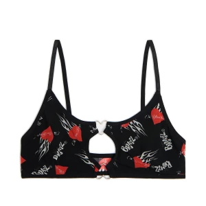 Cropp - Nieusztywniany biustonosz Bratz - czarny