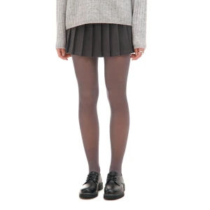 Cropp - Ocieplane szare rajstopy - surowy granatowy