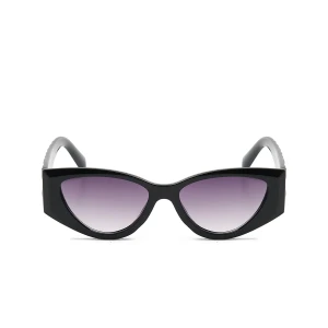Cropp - Okulary przeciwsłoneczne kocie oczy - czarny