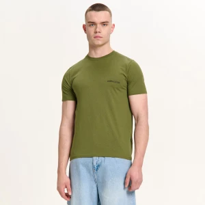 Cropp - Oliwkowa koszulka z napisem - zielony