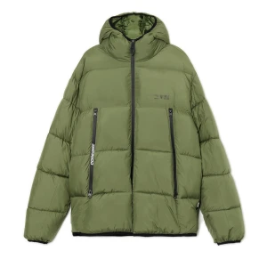 Cropp - Oliwkowa pikowana kurtka puffer - zielony