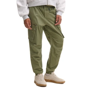 Cropp - Oliwkowe joggery multicargo - zielony