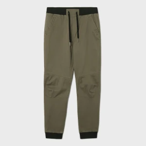 Cropp - Oliwkowe joggery slim - zielony